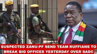 Breakingsuspected Zanu-PF send team ruffians to vandalise CiZC Offices over SADC yesterday muTown