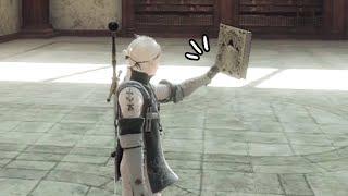 NieR Replicant ver.1.22 - Giving Weiss a Fist Bump (PS4 Touchpad)