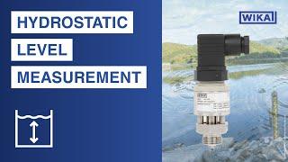 WIKA - Hydrostatic level measurement with pressure sensor