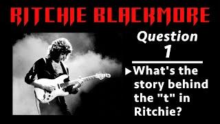 Ritchie Blackmore interview ️ Question #1 "t" in First Name RBWWW Website Intro 1996 Rainbow Fans