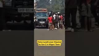 Police LandCruiser Hijacked by Gen Z Opposed to Financebill2024