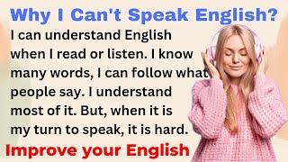 I Can Understand English, But I Can't Speak | Improve your English | Level 1 | Shadowing Method