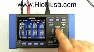 Manejo de Analizador Hioki modelo PW3360-21 parte 4