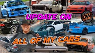 Update on all of my cars (inc the Murcielago GT1 project) Modified car collection.