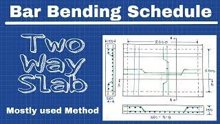 Bar Bending Schedule of two way slab | bbs of two way slab | Engineering tactics