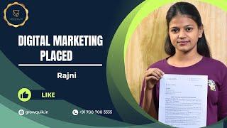 Digital Marketing Course in Chandigarh |Placed Student Review | Rajni