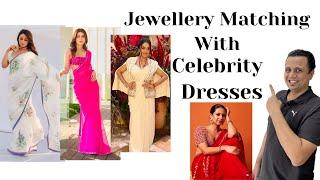 Jewellery Matching with Celebrity Dresses - Alia Bhatt, Kriti Shanon, Rupali Ganguli & Sargun Mehta