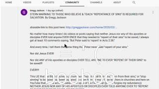Gregg Jackson False Teacher Exposed 2 lying about repentance.