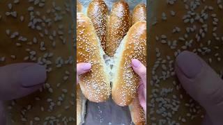 The Most Fluffy Hot Dog Buns Ever!  #homemade #superbowl #hotdog #buns #hotdogbuns #baking #bread