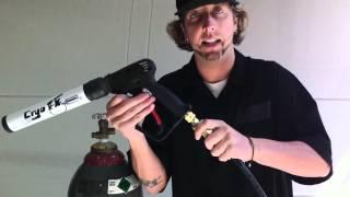 How to setup Cryo Gun Co2 Jet from CryoFX