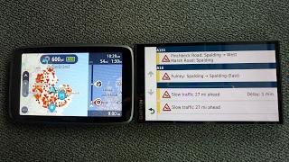 Garmin Drivesmart 61 vs Tomtom GO 6200 Traffic Information on map