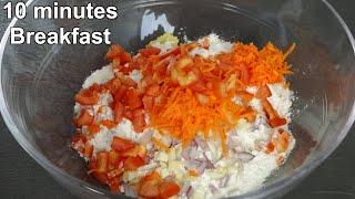 10 Minutes Potato Breakfast with Vegetables | Easy Potato Recipe | Potato Crepe