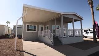 Park Model Home w/ Arizona Room | Valle del Oro 55+ RV Resort | Mesa Arizona