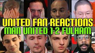 ANGRY  MAN UNITED FANS REACTION TO MAN UNITED 1-2 FULHAM | FANS CHANNEL