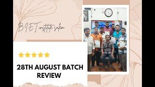 B.I.E.T INSTITUE SALEM,28TH AUGUST BATCH STUDENT REVIEW...2