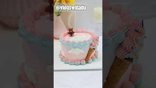 How To Make Normal Cake Design #cake #cakedecoration #cakearttutorials #food #trending