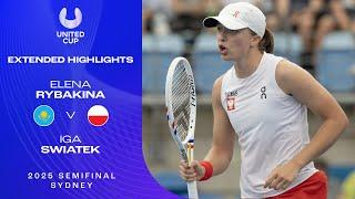 Elena Rybakina v Iga Swiatek Extended Highlights | United Cup 2025 Semifinal