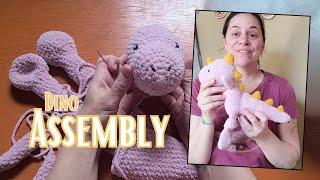 Crochet Dinosaur Plushie Assembly | Assembly Tutorial