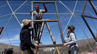 Framing Desert Views On The Foam Dome Home