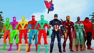 Game 5 Superhero Pro : Spider Man Rescue Hulk, Iron Man,Black Panther,Captain America,Vision,Thor