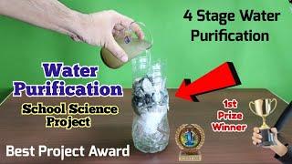 Water Purification Working Model | Science Project Ideas | Easy science experiments #science