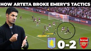 How Arteta Solved Unai Emery's Tactical Plan | Aston Villa vs Arsenal 0-2 | Tactical Analysis