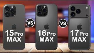 iPhone 17 Pro Max vs 16 Pro Max vs 15 Pro Max – iPhone 17 Pro Max Leaked Specs and Rumors !