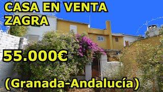 SOLD OUT--BARGAIN town house FOR SALE with LARGE GARDEN in ZAGRA, ANDALUSIA, SPAIN -SPANISH PROPERTY