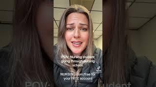 Nursing Student Struggling Through Nursing School