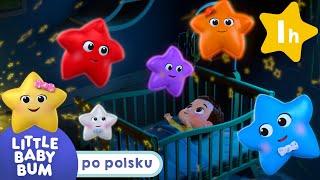 Kolorowe gwiazdki mówią dobranoc | Little Baby Bum po polsku | Piosenki i bajki dla dzieci