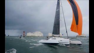 Dragonfly 28 trimaran wins Round the Island race 2023