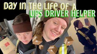 DAY IN THE LIFE OF A UPS DRIVER HELPER// Seasonal work :)