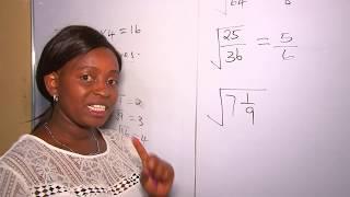 Finding the Square root of fraction for grade 6 and 7 - Mwalimu Miriam