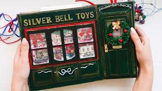  toy shop journal  Christmas gatefold junk journal