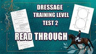 NEW USDF/USEF Training Level Test 2 - v. 2023 *Read Through* Audio