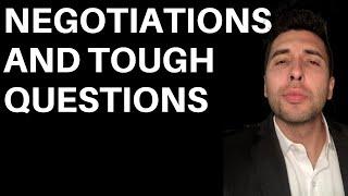 Negotiating a business acquisition: what to do when asked "the tough questions"