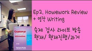 4월 17일 금요일 밤 9시 Ep2. Grammar in Use 숙제 검사 + 문장 교정 라이브 방송 [현재/현재진행/과거]