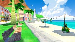 Super Mario Sunshine │ ASMR / Sleep Aid │ Delfino Plaza Beach ambience