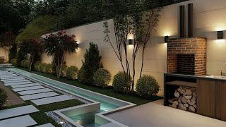 300 NEW Home Garden Wall Design Ideas 2024 Backyard Boundary Fence Designs | Garden Wall Decor Ideas