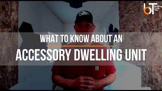 Benefits to an ADU (Accessory Dwelling Unit) | From A Building Inspector