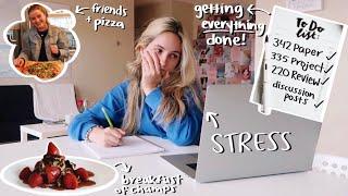 GETTING SO MUCH WORK DONE: midterm week college study vlog *PRODUCTIVE*