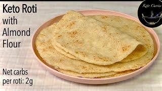 Keto roti with almond flour|Almond flour tortilla|Almond flour chapati|Almond flour flatbread