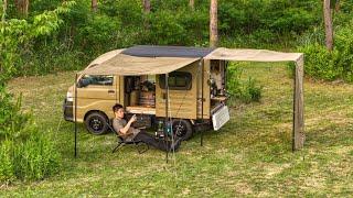 Van Camping in Comfort | Electric-Only Cooking Challenge | Bluetti AC180 | Relaxing nature ASMR