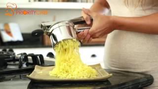 PriorityChef Potato Ricer and Masher Demo Red