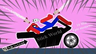 10 Min Best falls | Stickman Dismounting funny and epic moments | Like a boss compilation #678