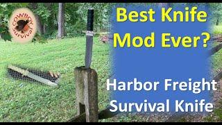 Shocking Harbor Freight Survival Knife Upgrade (It's Amazing!)