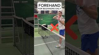 How to Hit a Tennis Forehand For Beginners (Perfect Exercise | References first) #tennis #forehand