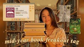 mid-year book freakout tag 2024!  new faves & disappointing reads…