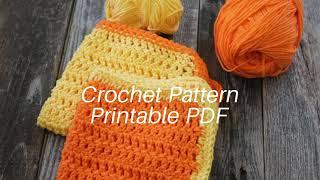 Free Washcloth DC Herringbone stitch Crochet Pattern