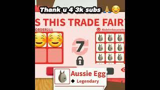 I Got Aussie Eggs For This ..#adoptmetrade #adoptme